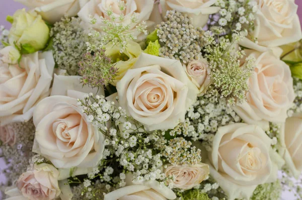 wedding bouquet with roses