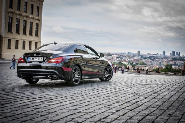 Zbliżenie, Mercedes Benz CLA — Zdjęcie stockowe