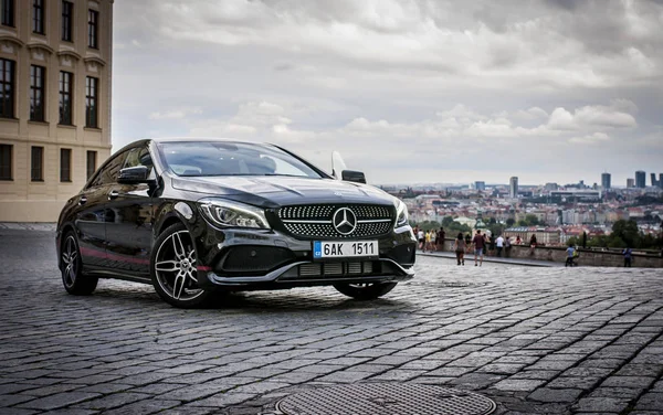 Zbliżenie, Mercedes Benz CLA — Zdjęcie stockowe