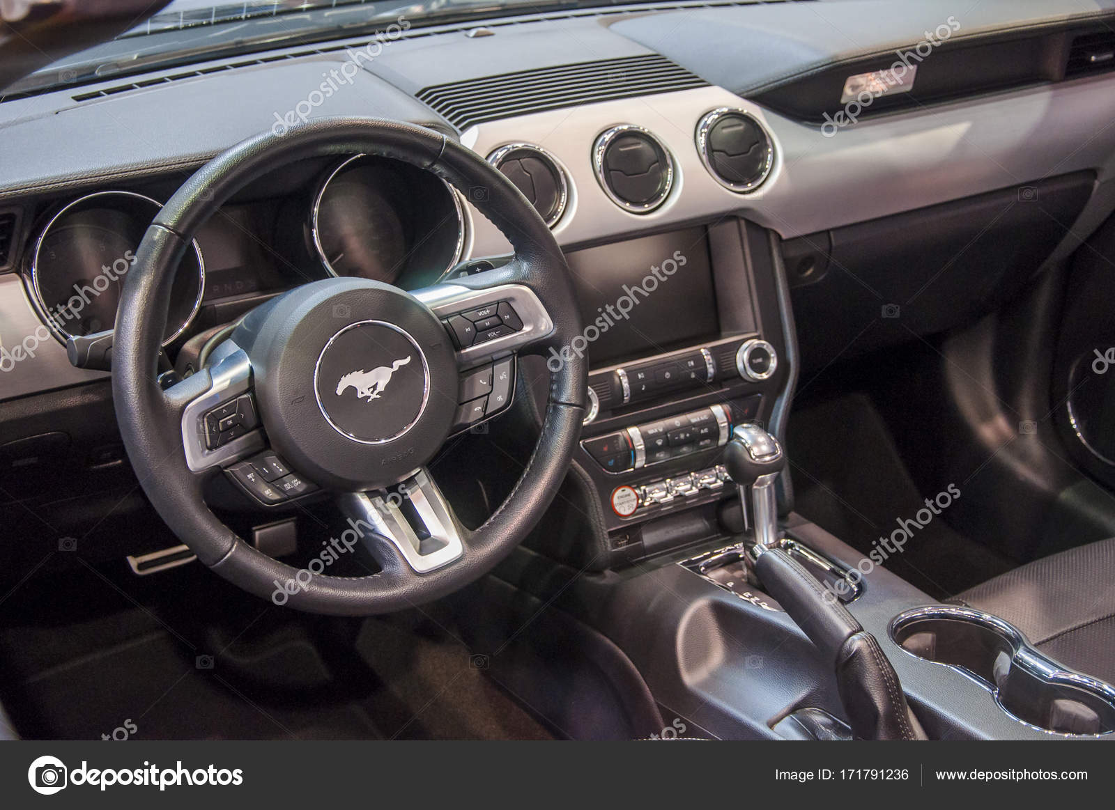 Ford Mustang Cabrio Interior Stock Editorial Photo