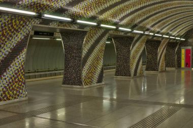 Macaristan Budapeşte metro istasyonu