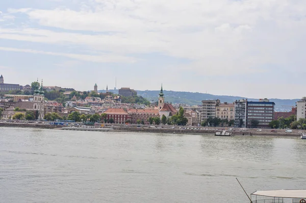 Budapest Hungary 2017 Budapest Daylight River Parliament River Danube View — Stock Photo, Image