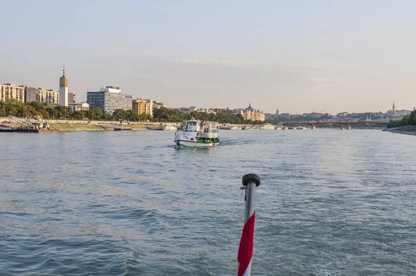 Budapest Hungary 2017 Budapest Daylight River Parliament River Danube View — Stock Photo, Image