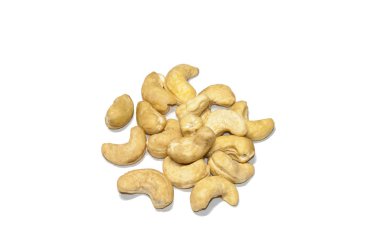 Beyaz arkaplanda kaju rengi izole edilmiş