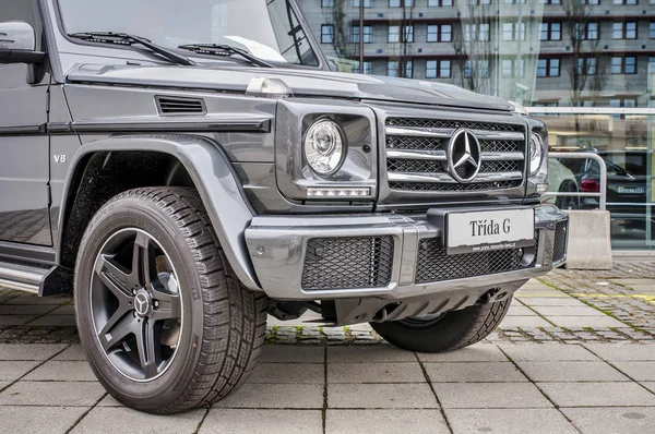 Prague Czech Rep November 2016 Closeup New Luxury Car Mercedes — Stock Photo, Image