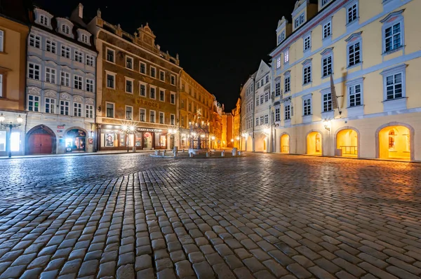 2020 Praha Česká Republika Prázdná Noc Praha Bez Lidí Během — Stock fotografie