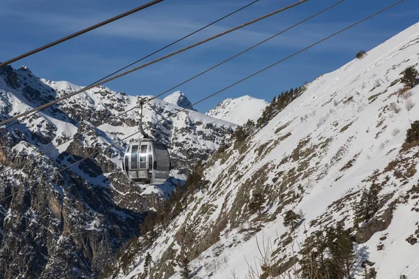 Funicular Cable Cars Ski Resort — Stock Photo, Image