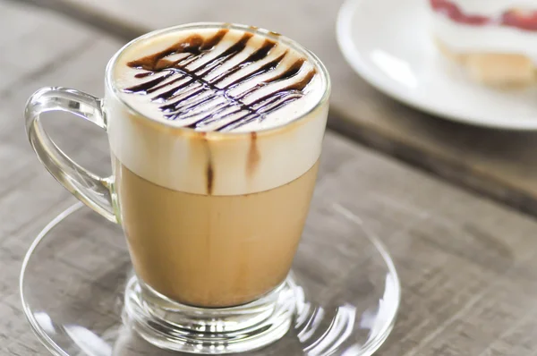 Heißer Kakao, heißer Kaffee oder heiße Schokolade — Stockfoto