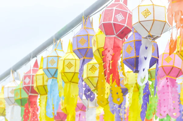 Lantern ,Yi Peng Lantern or Thai Northen style lantern — Stock Photo, Image