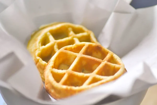 Waffle or breakfast dish — Stock Photo, Image