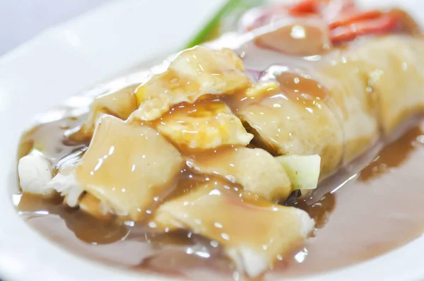 Rolo de mola fresca ou rolo de mola tailandesa — Fotografia de Stock