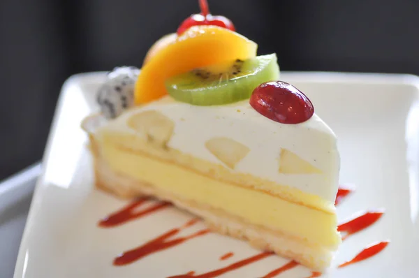 Ovocný koláč nebo ovocný koláč — Stock fotografie