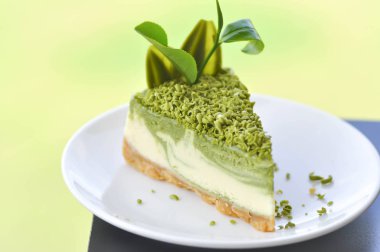 yeşil çay pasta, peynirli kek