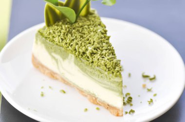 yeşil çay peynir pasta