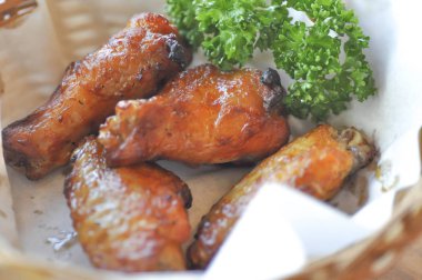 kızarmış tavuk ya da tavuk kanadı