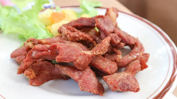 Fried pork dish — Stock Photo, Image