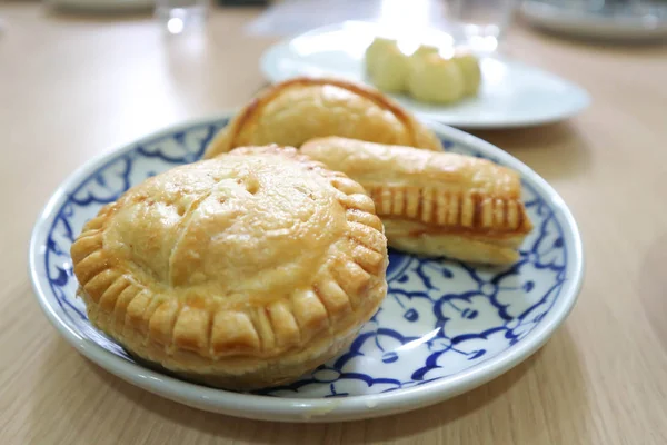 chicken pie and pineapple pie