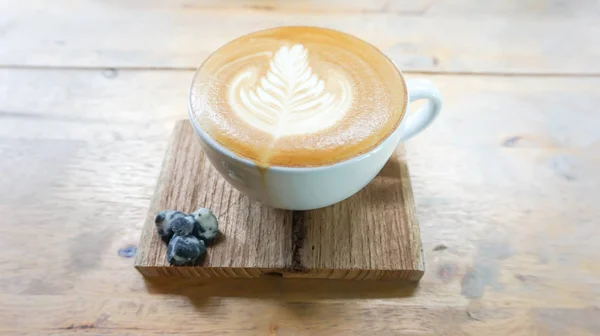 Latte καφέ ή ζεστό καφέ — Φωτογραφία Αρχείου