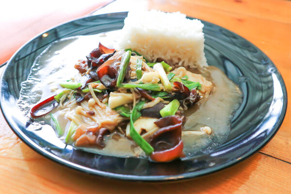oyster mushroom or stir fried mushroom
