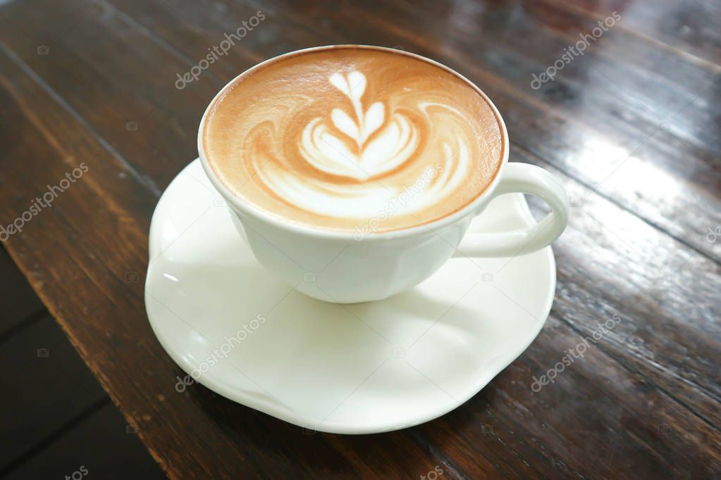 hot coffee or latte art