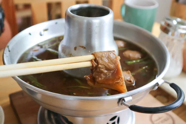 중국 명확한 수프 또는 중국어 수프 — 스톡 사진