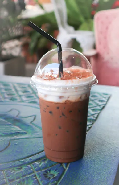 Cacau gelado ou café gelado — Fotografia de Stock