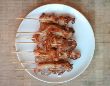 ızgara domuz eti veya ızgara domuz eti