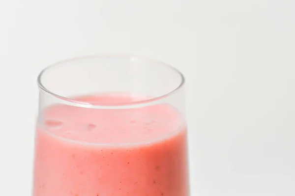 Strawberry juice or  strawberry smoothie — Stock Photo, Image