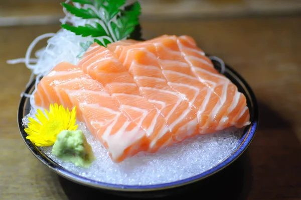 Somon crud sau somon feliat, somon sashimi — Fotografie, imagine de stoc
