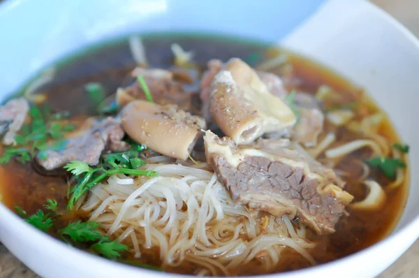 Noodles, beef noodles or Chinese noodles — Stock Photo, Image