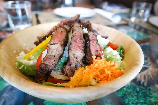 Salad Beef Salad Grilled Beef Salad — Stock Photo, Image