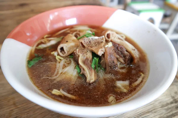 牛肉麺 牛肉スープ 中華麺 — ストック写真