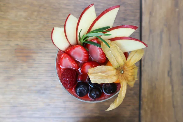 Kokt Grädde Panna Cotta Eller Italiensk Dessert — Stockfoto