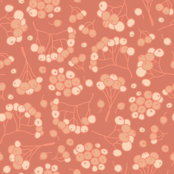 Διάνυσμα πορτοκαλί παστέλ στάχτη μούρα υφή φόντο αδιάλειπτη εκτύπωση μοτίβο — Διανυσματικό Αρχείο