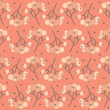 Portakal renginde pastel, kül arkaplan, dikişsiz desen izi.