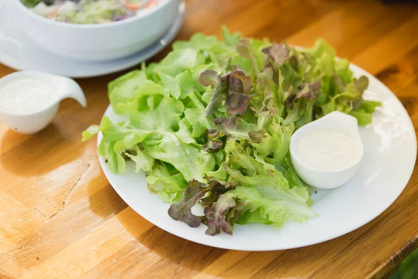 Salata, sağlıklı yemek menüsü. Yağsız.