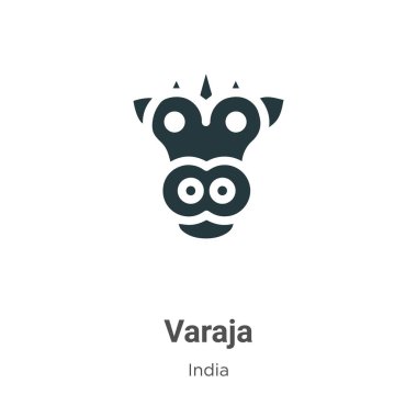 Beyaz arkaplanda Varaja vektör simgesi. Mobil konsept ve web uygulamaları tasarımı için modern Hindistan koleksiyonundan düz vektör varaja simgesi işareti.