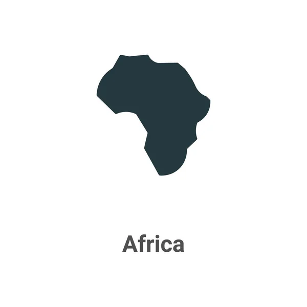 Beyaz Arka Planda Afrika Vektör Simgesi Mobil Konsept Web Uygulamaları — Stok Vektör