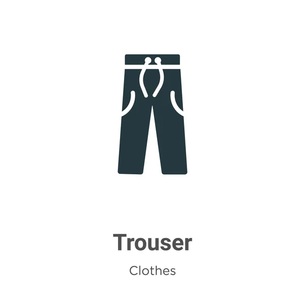 Icône Pantalon Vecteur Sur Fond Blanc Symbole Icône Pantalon Vectoriel — Image vectorielle