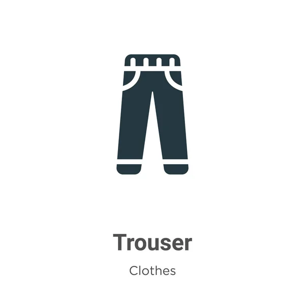 Icône Pantalon Vecteur Sur Fond Blanc Symbole Icône Pantalon Vectoriel — Image vectorielle