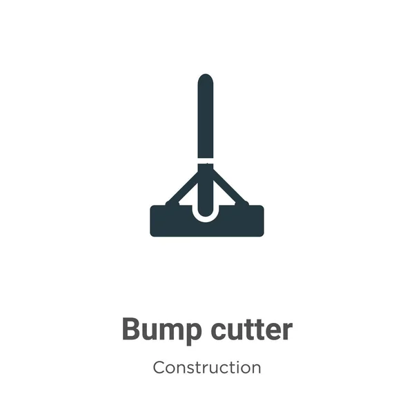 Bump Cutter Vector Icoon Witte Achtergrond Flat Vector Bump Cutter — Stockvector