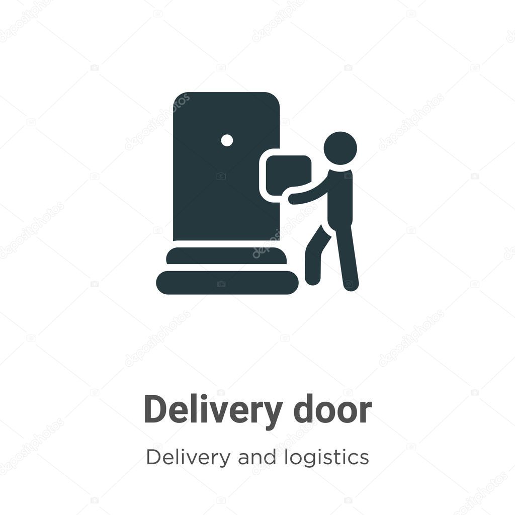 Delivery Door Vector Icon On White Background Flat Vector Delivery Door Icon Symbol Sign From Modern Delivery And Logistics Collection For Mobile Concept And Web Apps Design Premium Vector In Adobe