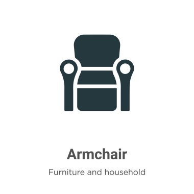 Koltuk vektör simgesi beyaz arkaplanda. Mobil konsept ve web uygulamaları tasarımı için modern mobilya ve ev eşyaları koleksiyonundan düz vektör koltuk simgesi işareti.