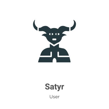 Satyr glyph icon vector on white background. Flat vector satyr icon symbol sign from modern user collection for mobile concept and web apps design. vector Satyr glyph icon vector on white background. Flat vector satyr icon symbol sign from modern user collection for mobile concept and web apps design. vector
