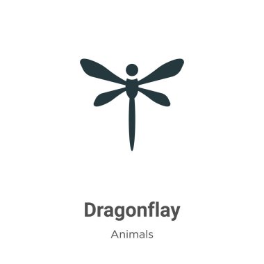 Beyaz arkaplanda ejderha vektör simgesi. Mobil konsept ve web uygulamaları tasarımı için modern hayvan koleksiyonundan düz vektör ejderha simgesi simgesi işareti.