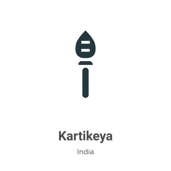 Kartikeya vector icon on white background. Flat vector kartikeya icon symbol sign from modern india collection for mobile concept and web apps design.