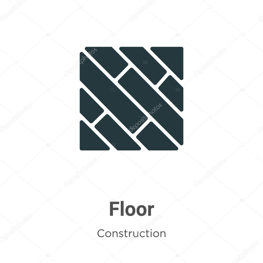 Floor vector icon on white background. Flat vector floor icon symbol sign from modern construction collection for mobile concept and web apps design.