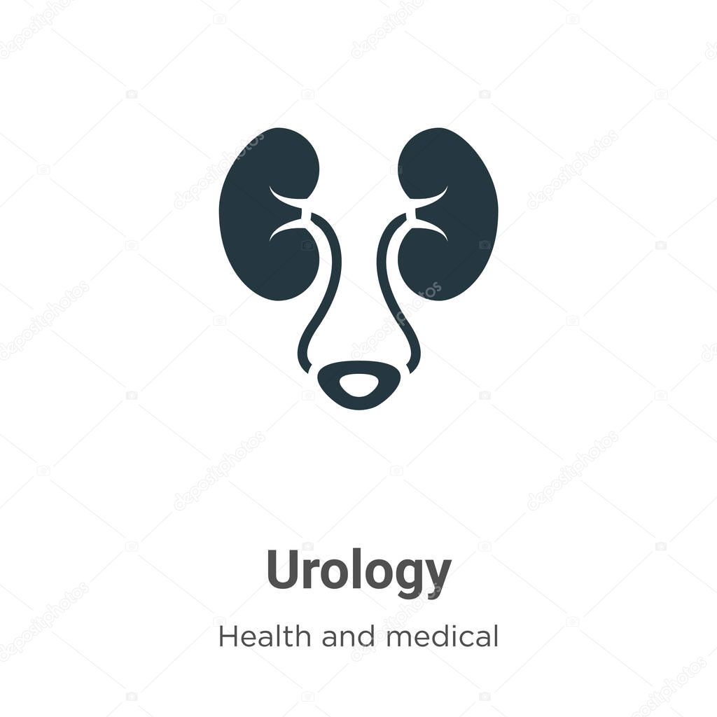 Urology vector icon on white background. Flat vector urology icon symbol sign from modern health and medical collection for mobile concept and web apps design.