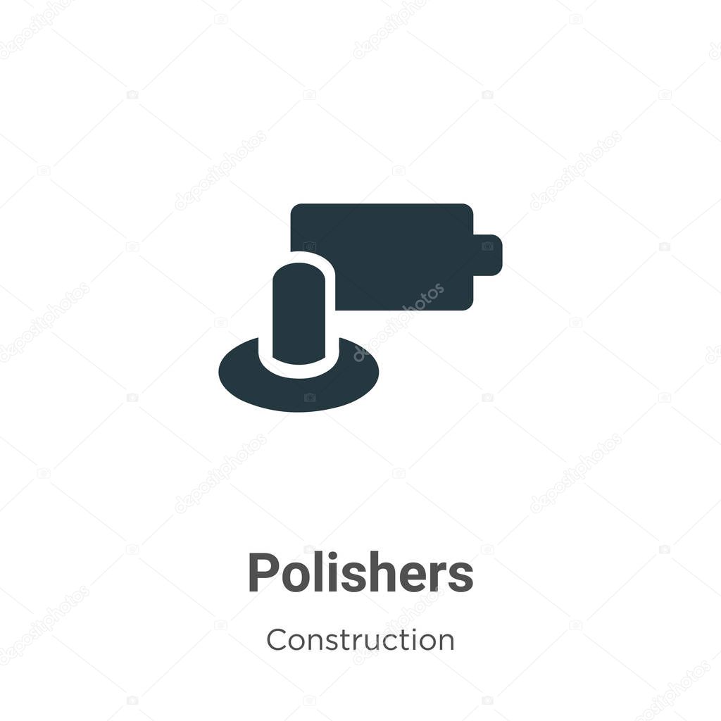 Polishers vector icon on white background. Flat vector polishers icon symbol sign from modern construction collection for mobile concept and web apps design.