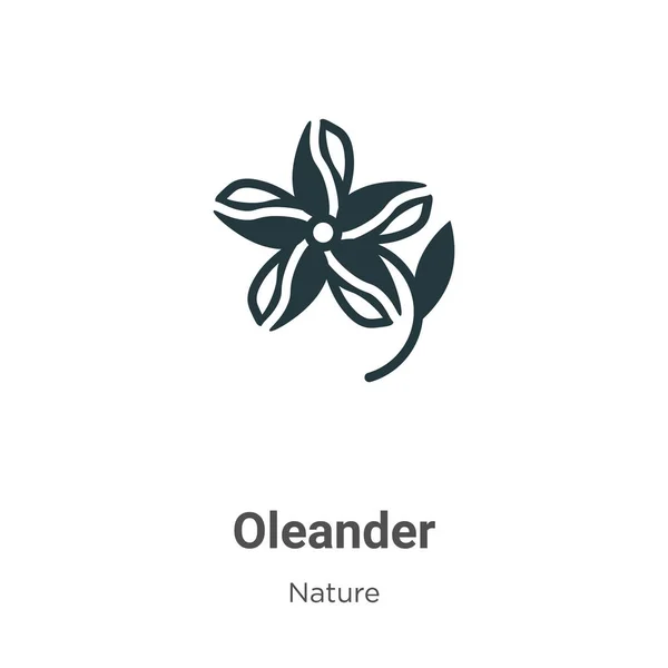 Oleander Vector Icon White Background Flat Vector Oleander Icon Symbol — Stock vektor